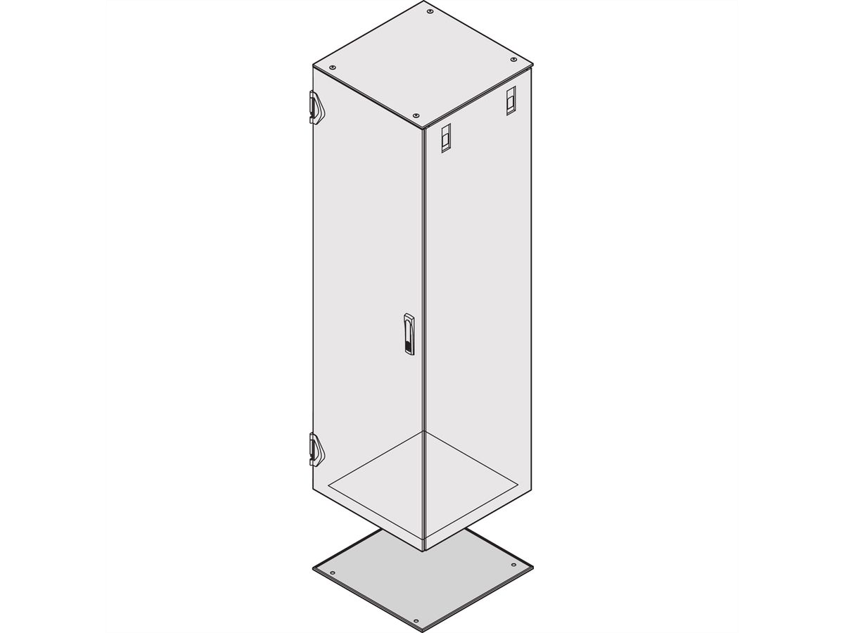 SCHROFF BODENPLATTE 600B800T EMV