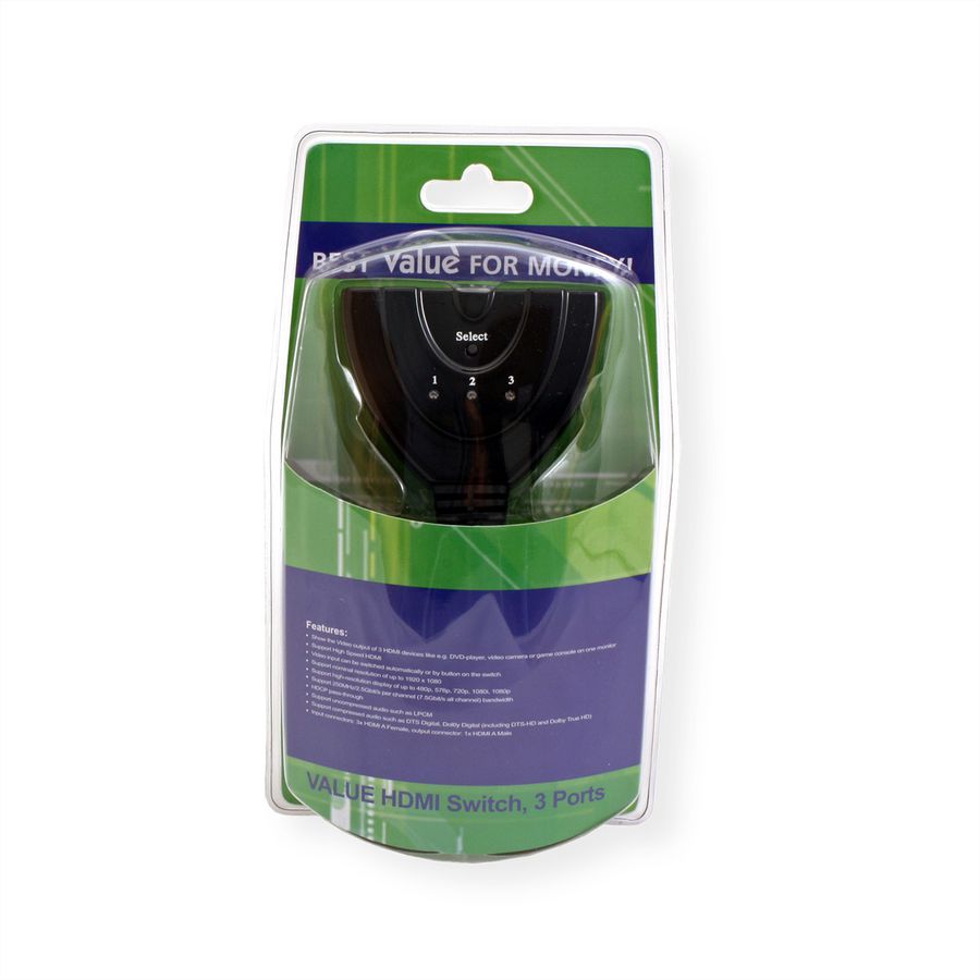 VALUE HDMI Switch, 3-fach
