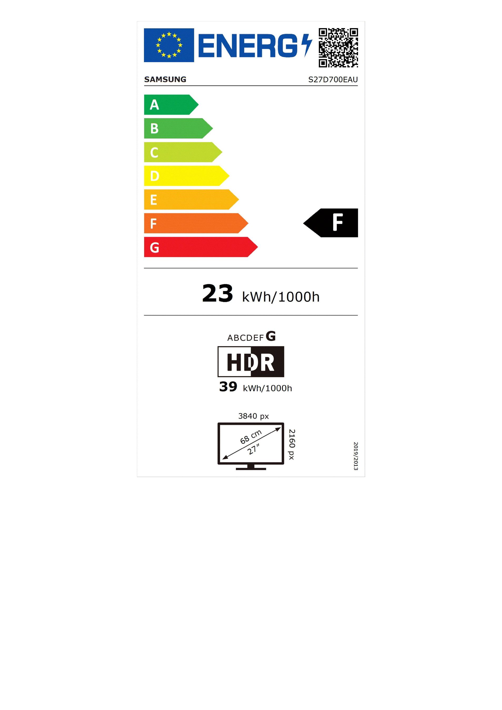 Samsung S70D Computerbildschirm 68,6 cm (27") 3840 x 2160 Pixel 4K Ultra HD LCD Schwarz