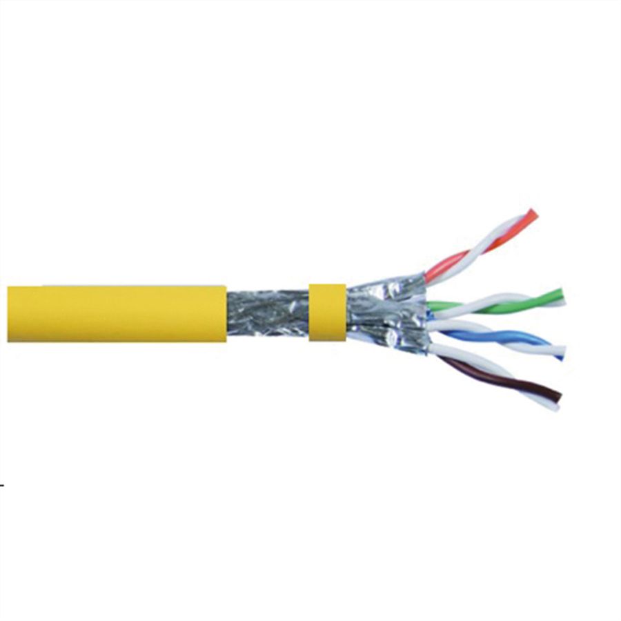 ROLINE S/FTP-(PiMF-)Kabel, Cat.8 (Class I), Massivdraht, AWG22, LSOH, 100 m