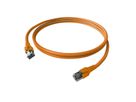 EasyLan FlexBoot Patchkabel Kat.6A, S/FTP, orange, 1 m