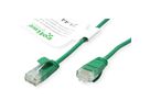 ROLINE GREEN UTP Patchkabel Kat.6A (Class EA), LSOH, slim, grün, 0,15 m