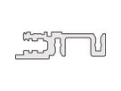 SCHROFF Frontrahmen, ungeschirmt, für horizontalen Kartenausbau - FRONTRAHMEN 3HE 54TE (KD)