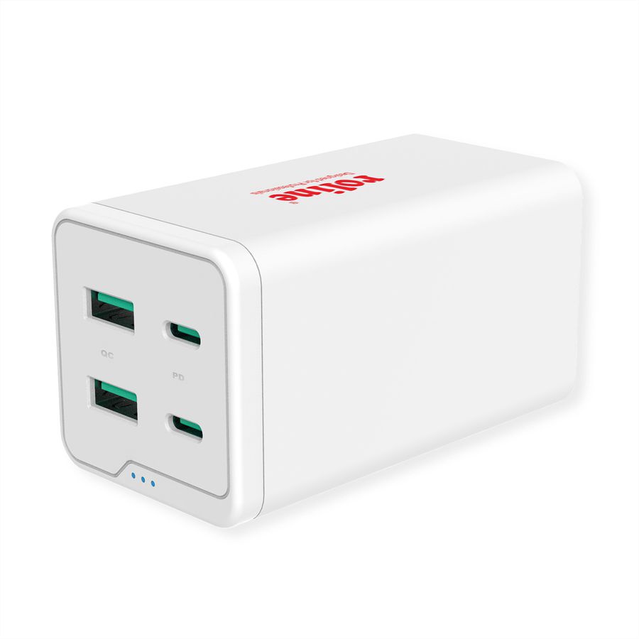 ROLINE USB Charger, 4 Port (2x USB-C, 2x USB-A QC3.0), max. 120W