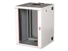 ROLINE 19-Zoll Wandgehäuse Pro 16 HE, 600x600 BxT zweiteilig schwenkbar grau