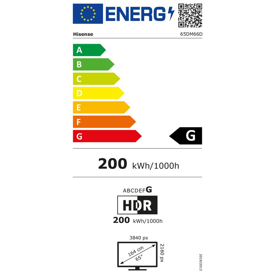 Hisense Digital Signage Display 65DM66D, 65” 4K UHD Digital Signage Display - 24/7 Operation