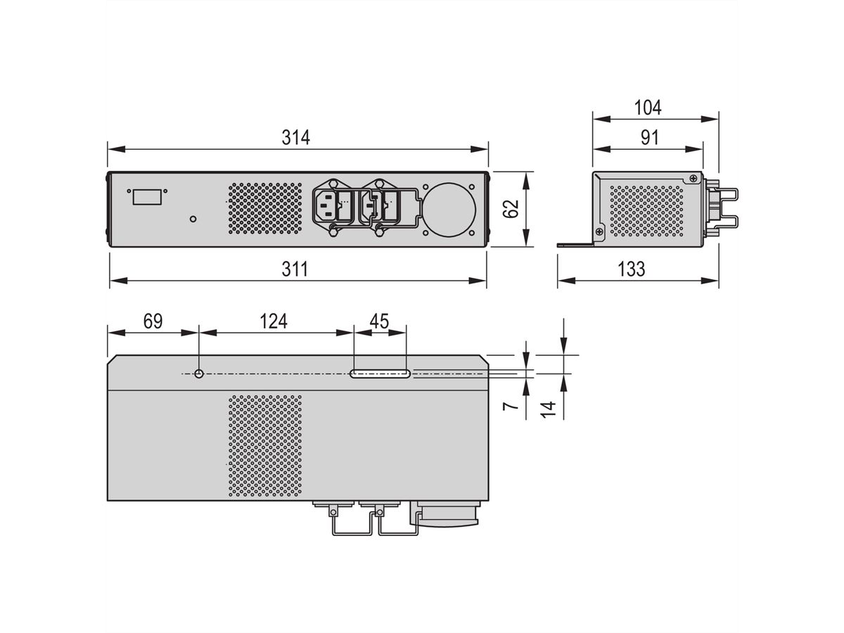 SCHROFF AC-Netzumschaltung für LHX 20 - AC-NETZUMSCHALTUNG