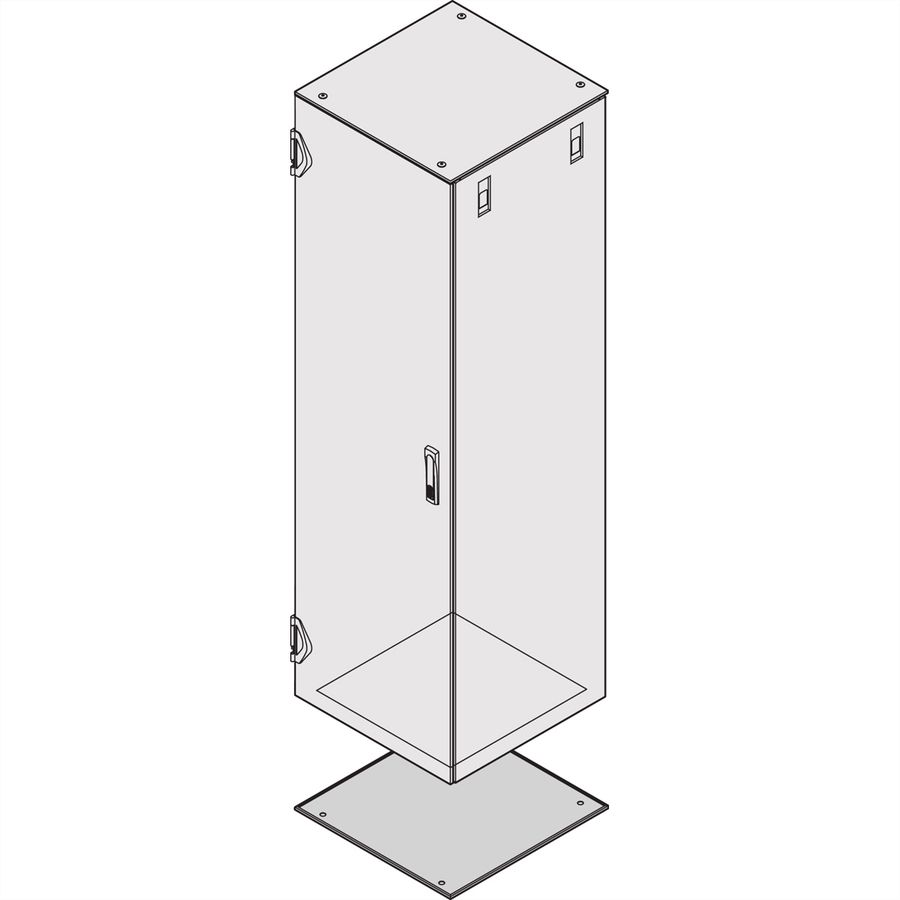 SCHROFF BODENPLATTE 600B800T EMV