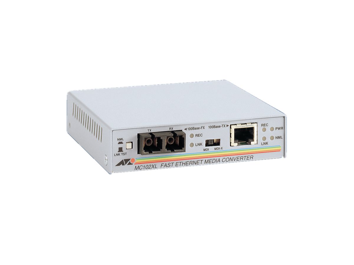 AT-MC102XL, RJ-45 auf 100Base-FX/SC