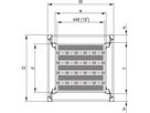 SCHROFF 19"-Fachboden, stationär, 75 kg - 19"FACHB.STAT.600B 900T 7021