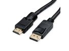 ROLINE DisplayPort Kabel DP - UHDTV, ST/ST, schwarz, 10 m