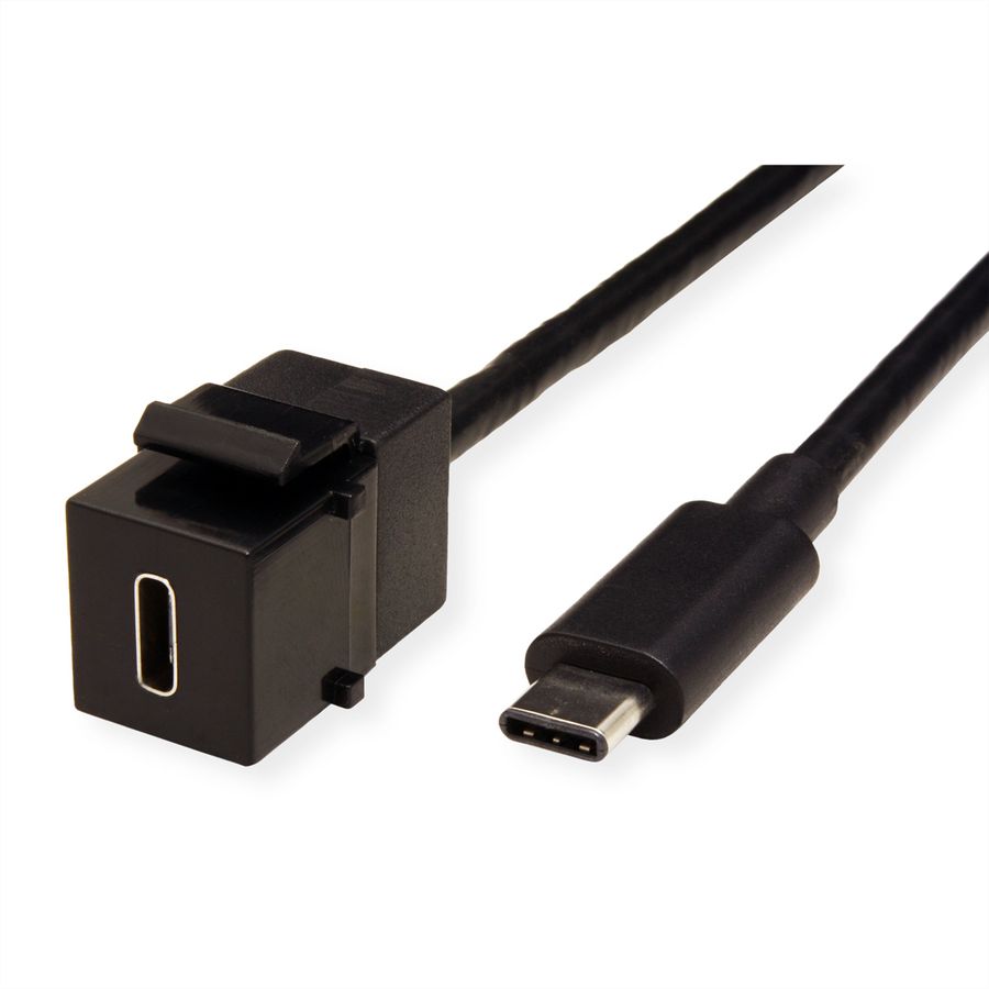 BACHMANN Keystone USB 3.1 Kupplung Typ C, Buchse/Stecker, 0,5 m
