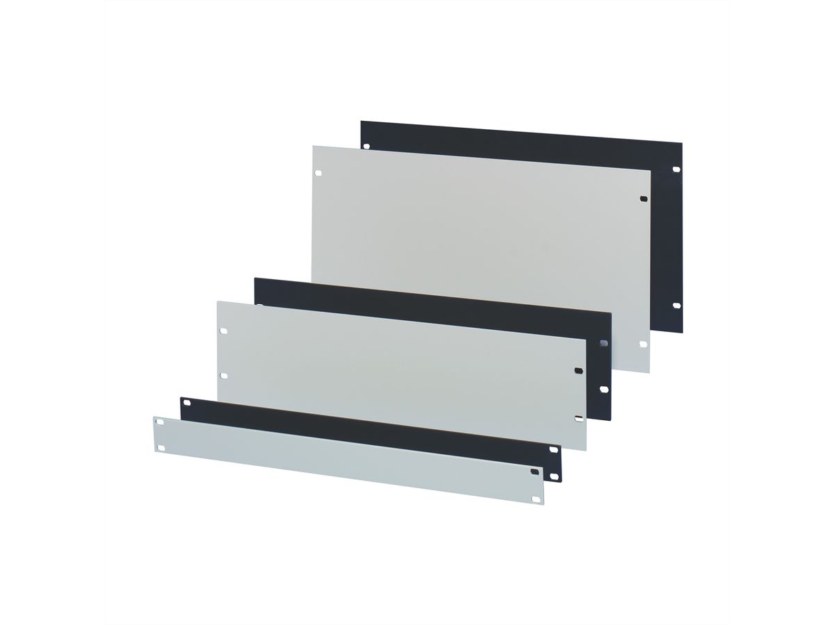 SCHROFF 19"-Frontplatten - BLINDPLATTE 19" 8HE RAL7035
