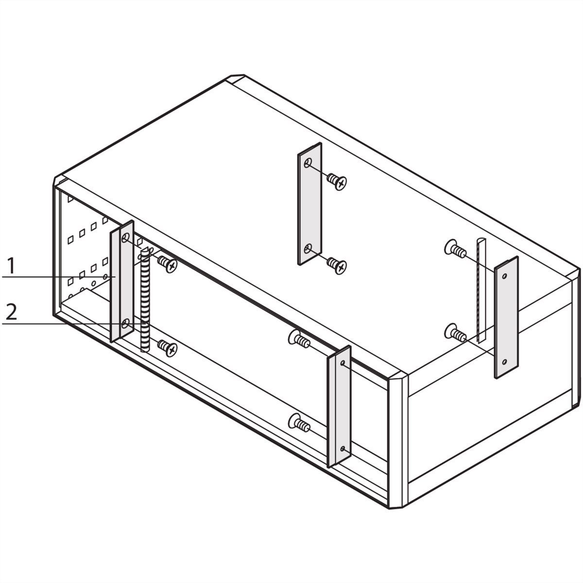 SCHROFF EMV-Dichtung Frontplatte / Rückwand - Seitenwand - EMC-TRAEGERLEISTE 3HE FPL-SW