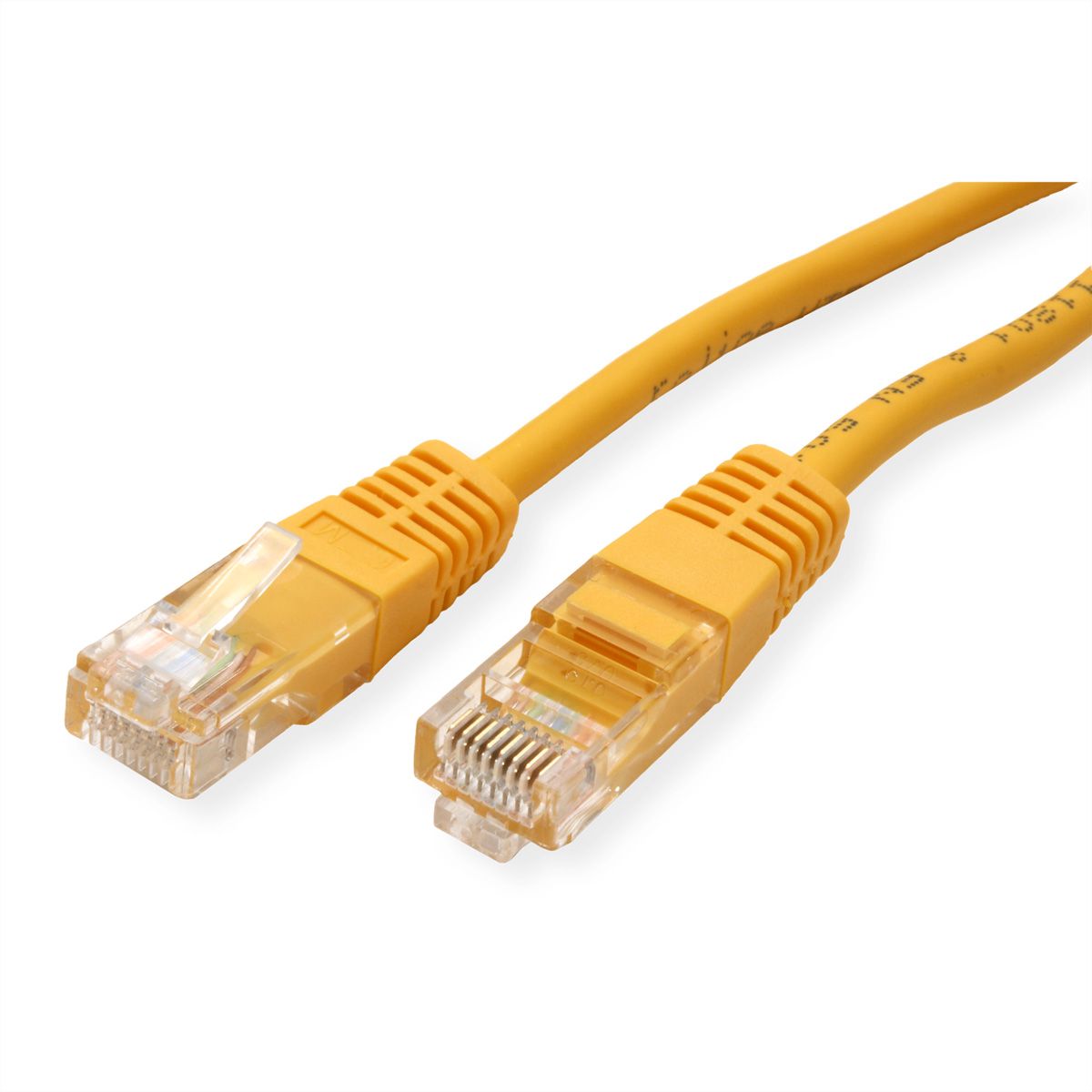 ROLINE Patchkabel Cat.5e (Class D) UTP, PoE, gelb, 0,5 m