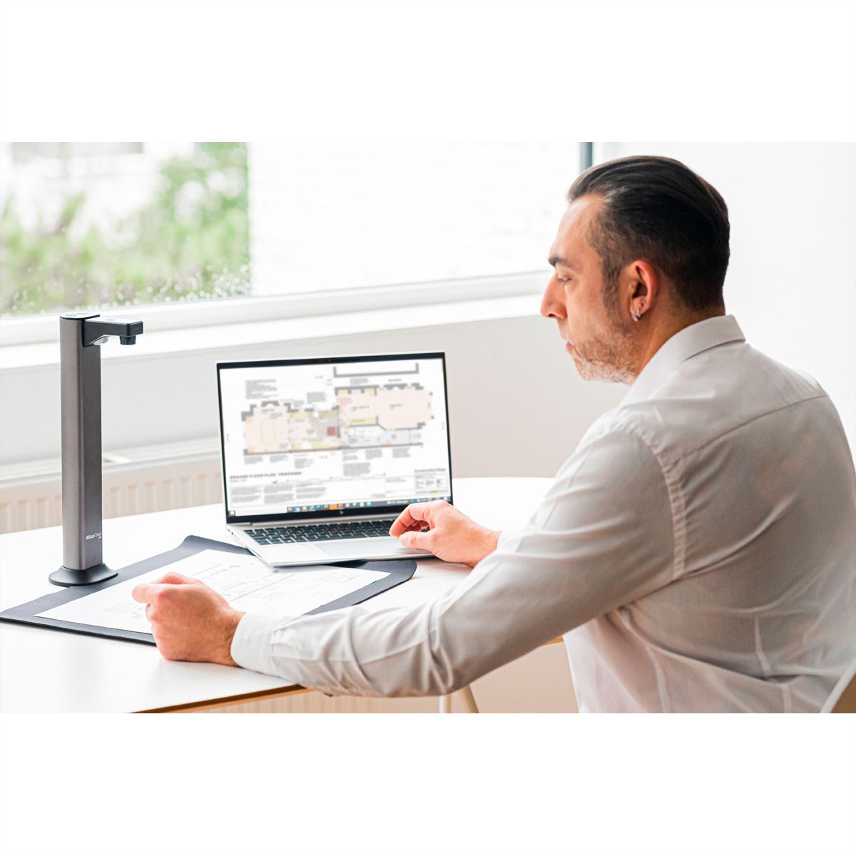 IRIScan Desk 7 Pro A3 Dokumentenscanner, Mobiler Desktop-Kamerascanner