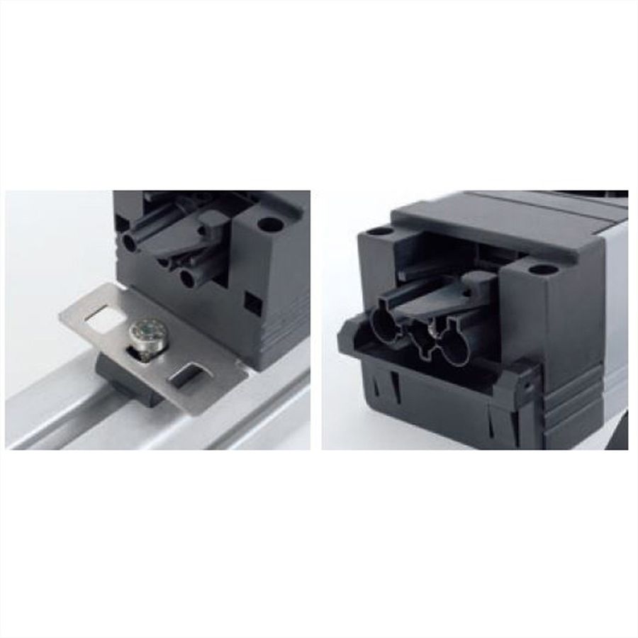 BACHMANN STEP BASE Schutzkontakt, 5x CEE7/3, schwarz
