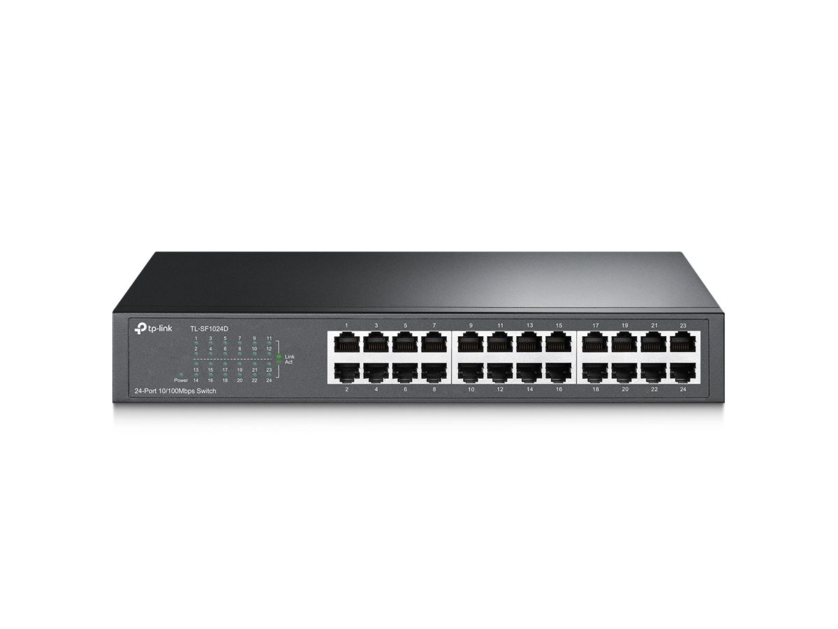 TP-Link TL-SF1024D Netzwerk-Switch Unmanaged Fast Ethernet (10/100) Schwarz