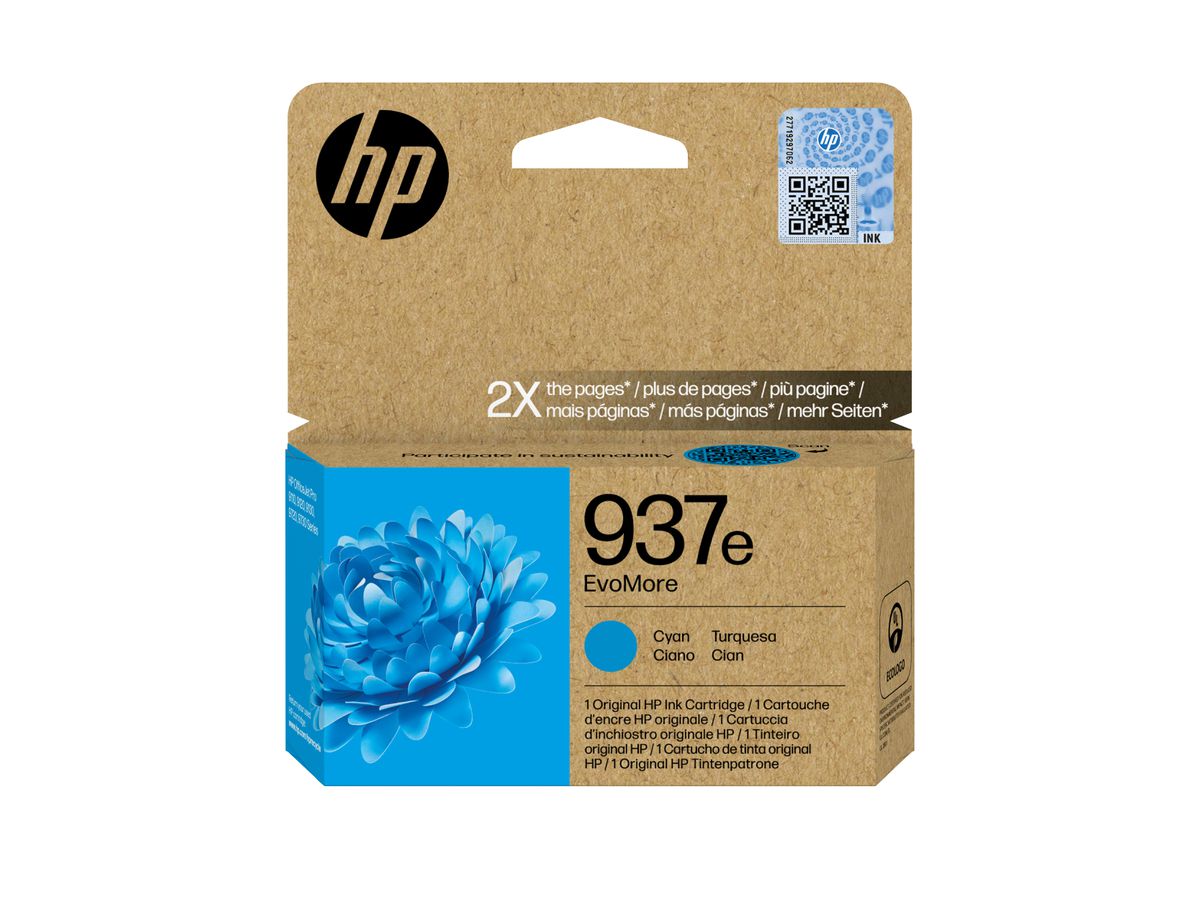 HP 937e EvoMore Cyan Original Druckerpatrone