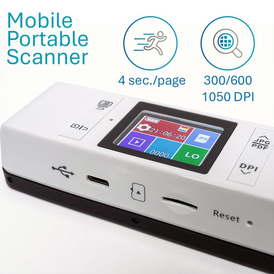IRIScan Book 7 Dyslexic Handheld-Scanner, Dokumenten- und Buchscanner
