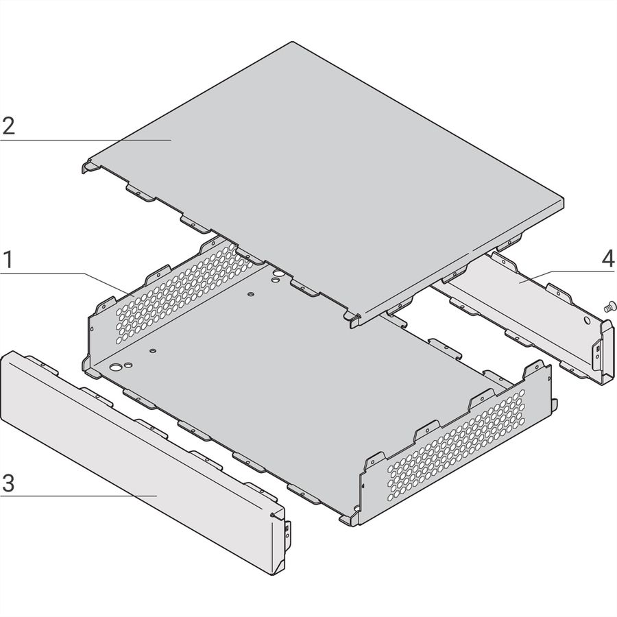 SCHROFF INTERSCALE M 88H 310B 221T P, Modulares Tischgehäuse
