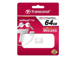 Transcend JetFlash 710S 64GB USB-Stick USB Typ-A 3.2 Gen 1 (3.1 Gen 1) Silber