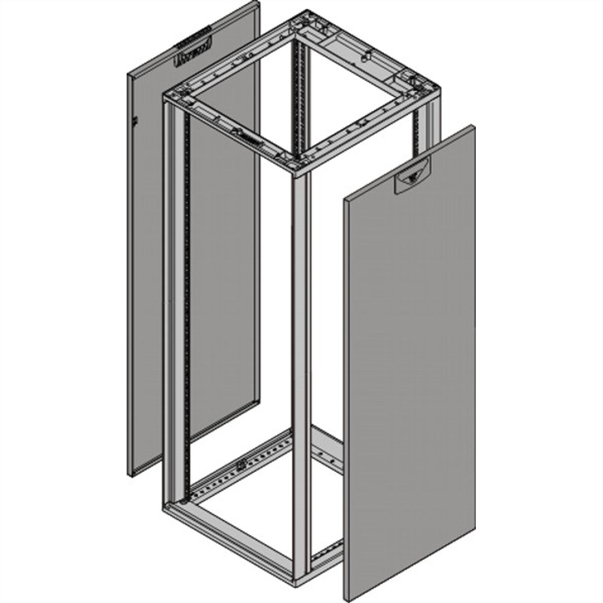 SCHROFF Seitenwand für Heavy-Duty - SEIT.WD.34HE 600T HD 7021 2X