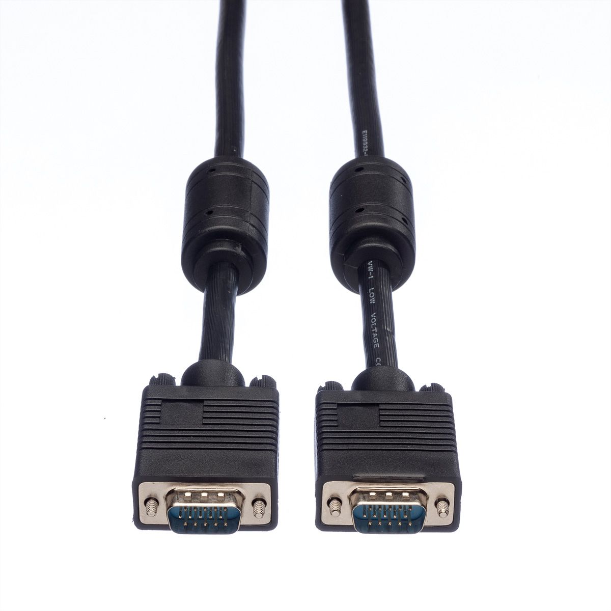 ROLINE SVGA Monitor-Kabel mit Ferritkern+DDC, HD15 ST-ST, 3 m