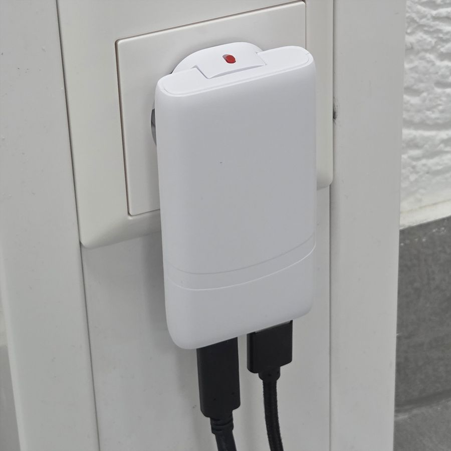 VALUE USB Charger mit Euro-/US-Stecker, 2 Ports Typ A+C, 65W