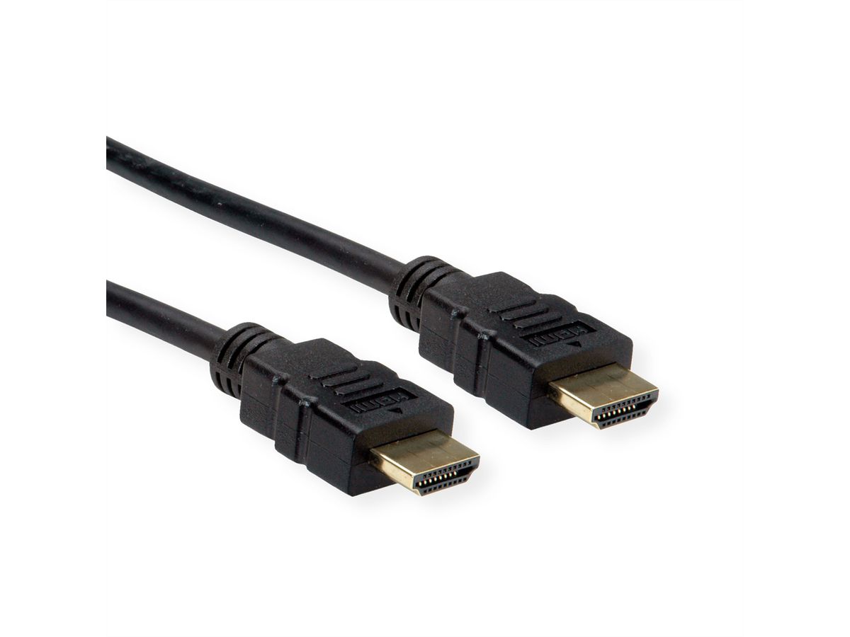 ROLINE HDMI High Speed Kabel mit Ethernet, TPE, schwarz, 1,5 m