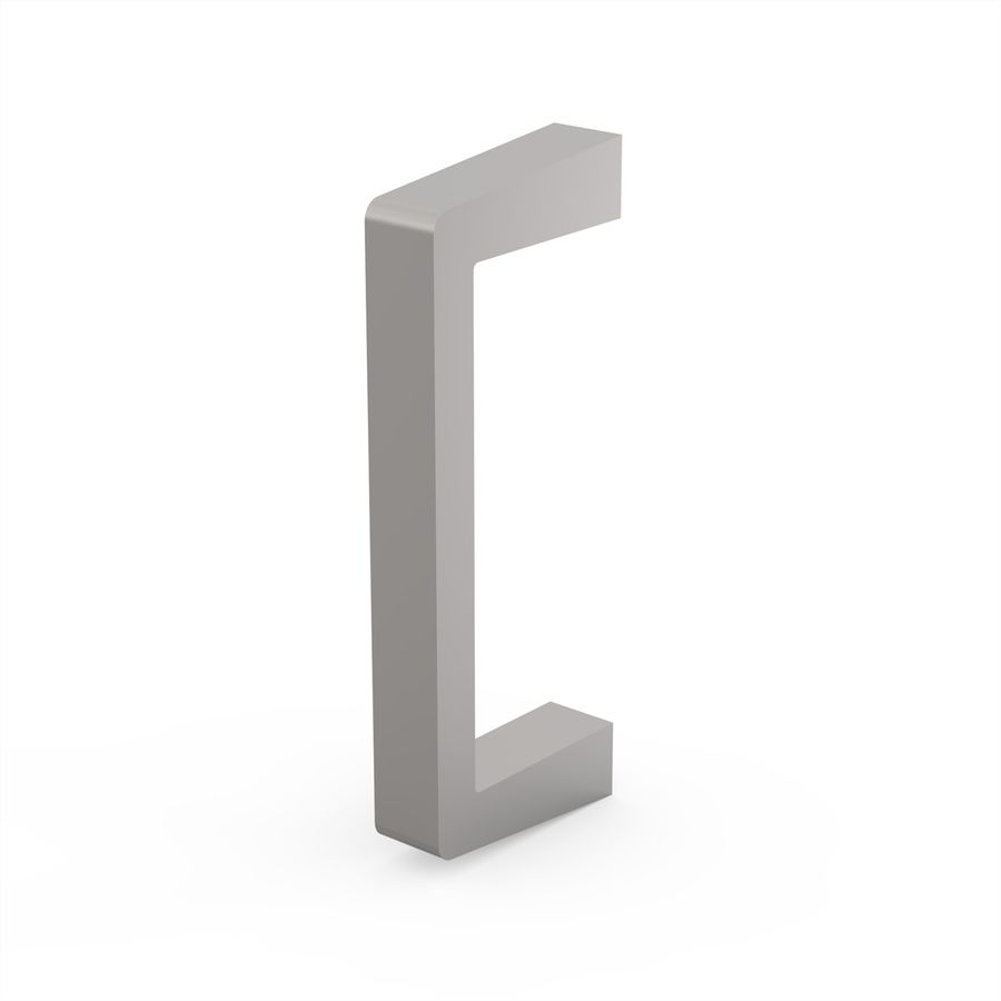 SCHROFF Frontgriff, einteilig, Breite 7 mm - FRONTGRIFF ALU 98MM ELOXIERT