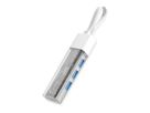 ROLINE Mobiler USB 3.2 Gen 1 Hub, 4fach, Typ A+C Anschlusskabel