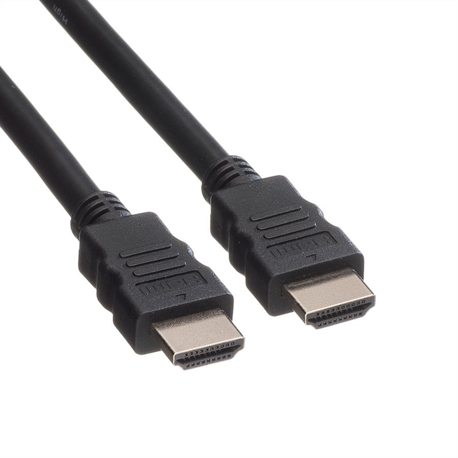 ROLINE GREEN Monitorkabel HDMI High Speed, ST-ST, schwarz, 1 m