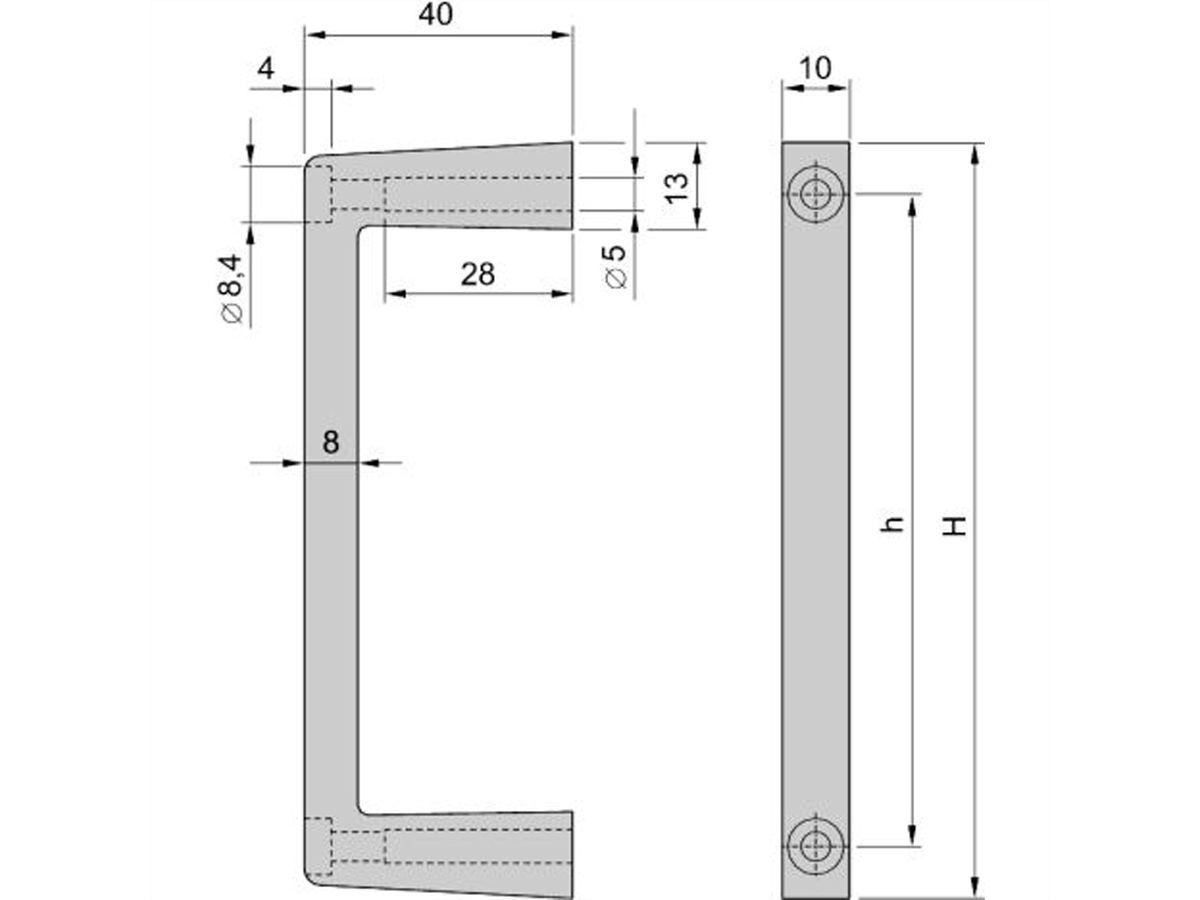 SCHROFF Frontgriffe - FRONTGRIFFE 3HE MULTIPAC(2X)