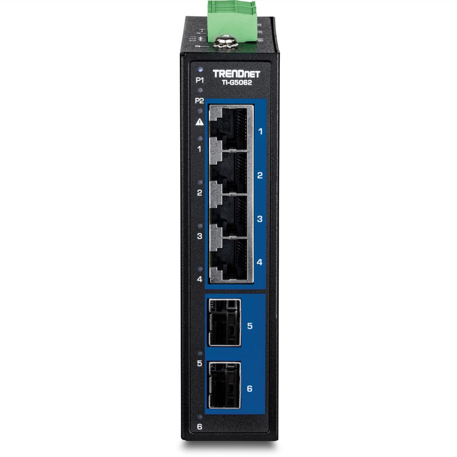 TRENDnet TI-G5062 Industrial DIN-Rail Switch 6-Port 2.5G mit 10G SFP+ Ports