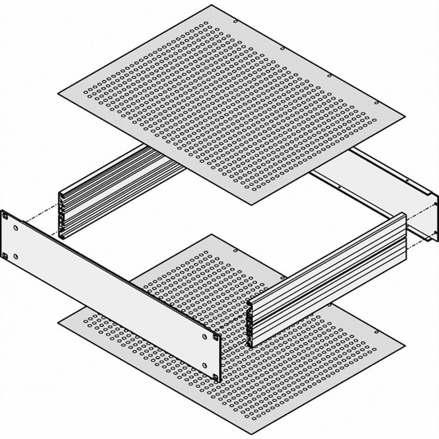 SCHROFF Abdeckbleche - ABDECKBLECH 280T PERFORIERT