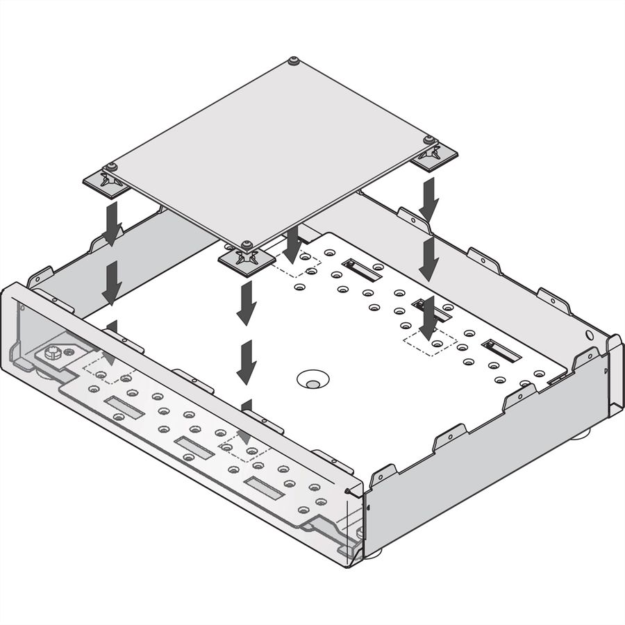 SCHROFF KLEBESOCKEL M2,5 L9,0 10ST