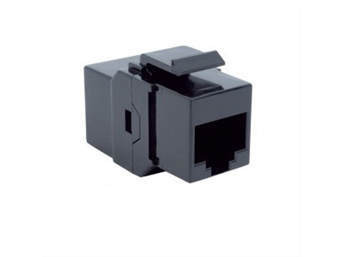 BACHMANN Keystone CAT6 UTP Kupplung RJ45 ungeschirmt, schwarz