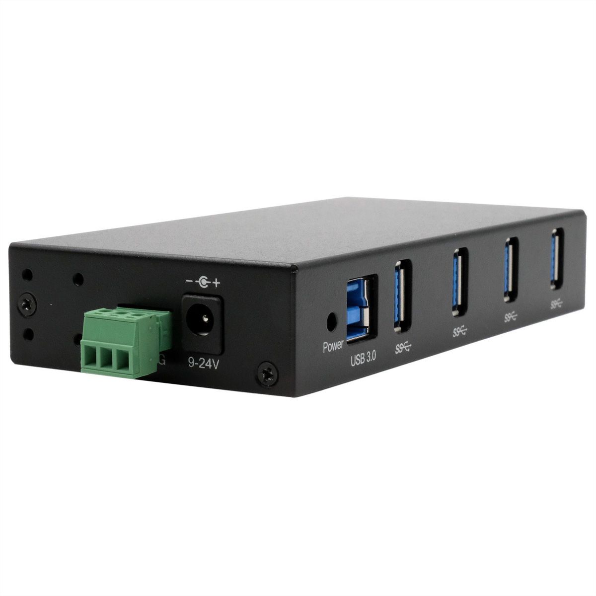 EXSYS EX-11234HMS-2 4 Port USB 3.2 Gen 1 HUB, Din-Rail Kit und Wand VIA VL817_Q7S Chipsatz