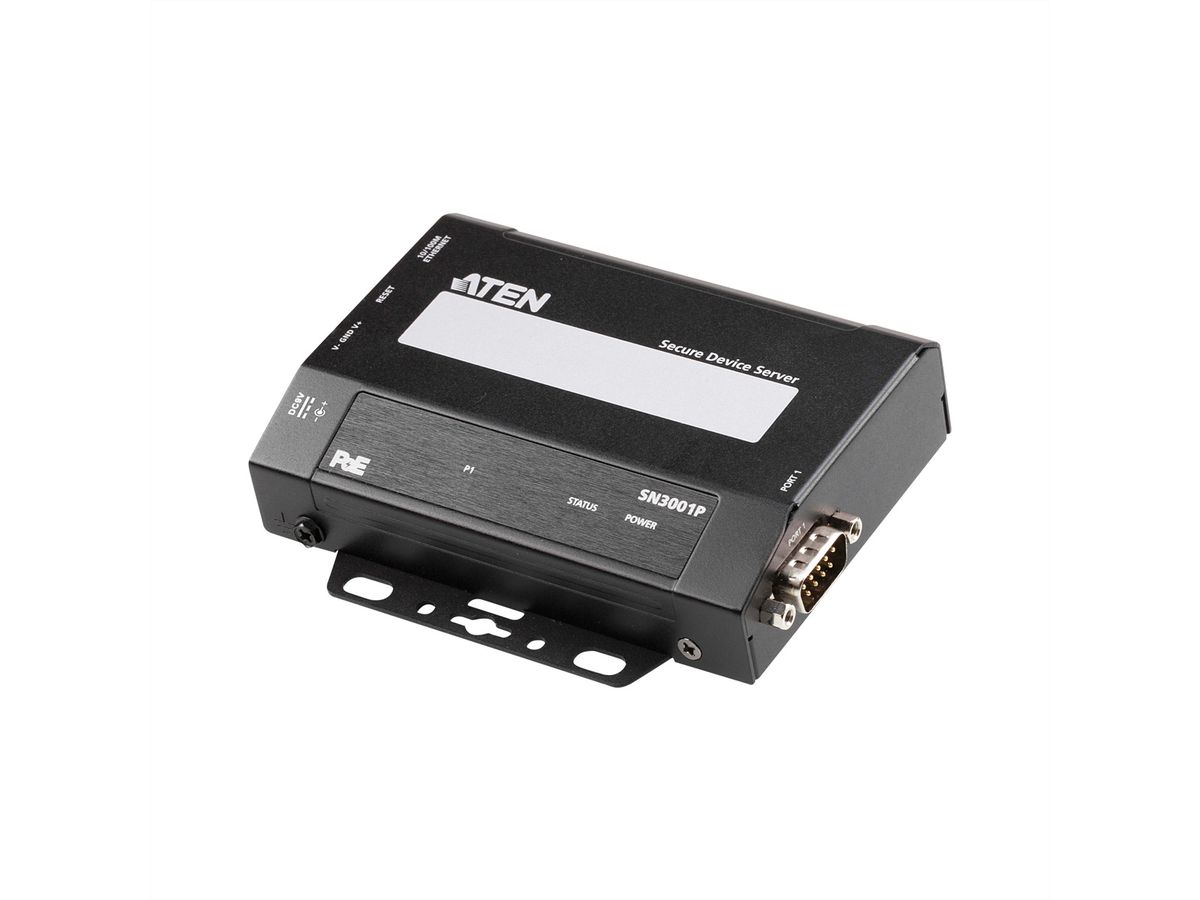 ATEN SN3001P 1-Port RS-232 Secure Device Server PoE