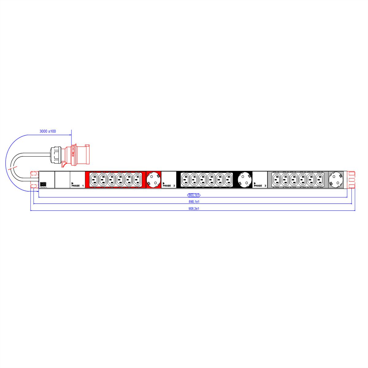 BACHMANN PDU, 1HE, 12x Schutzkontakt | Zubehör Schaltschrankgehäuse günstig kaufen | elektronik