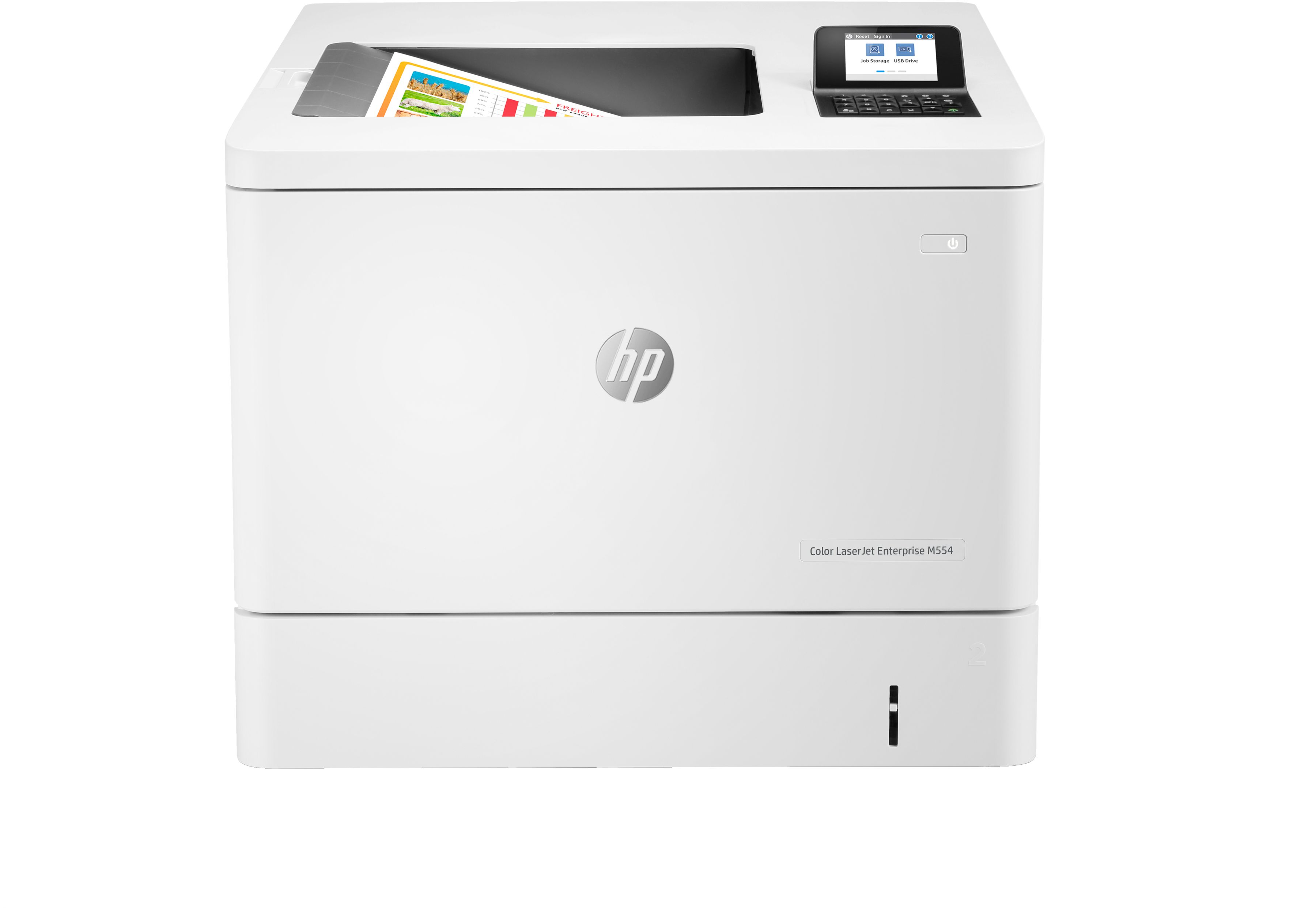 HP Color LaserJet Enterprise M554dn Drucker, Farbe, Drucker für Drucken, USB-Druck über Vorderseite, Beidseitiger Druck