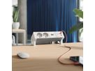 BACHMANN DESK2 ALU WHITE 2xUTE, 1xUSB C/C 45W L=0,2m RAL9010