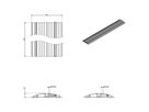 DATAFLEX Addit Kabelschutz, gerade 412, silberfarben, 90 cm