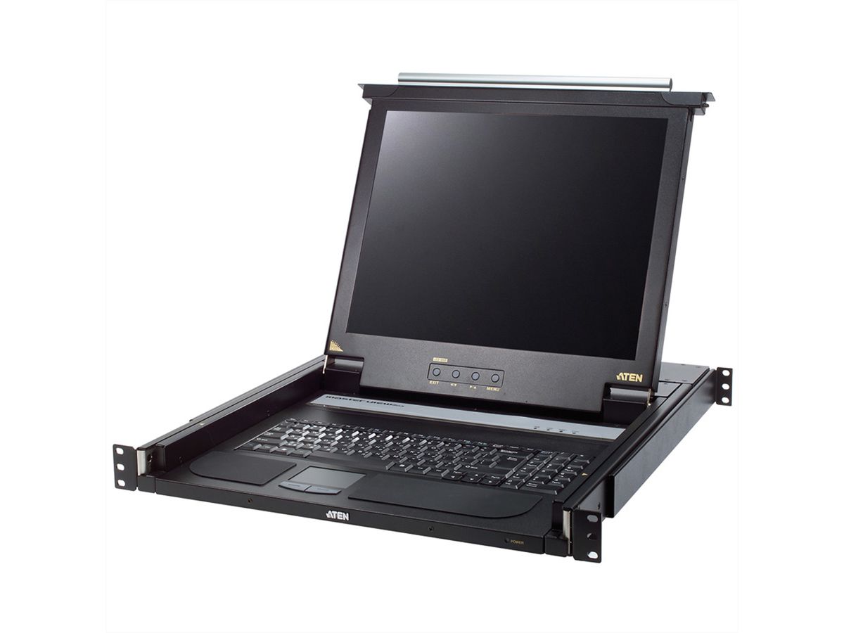 ATEN CL1000M KVM-Konsole, 43cm LCD, VGA, PS/2, UK-Layout