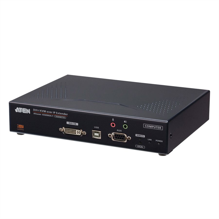 ATEN KE6900AIT Full HD DVI KVM Over IP Extender Transmitter mit Internetzugang