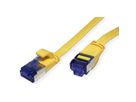 VALUE Patchkabel Kat.6A (Class EA) FTP, extra-flach, gelb, 0,5 m