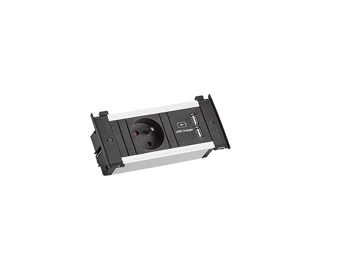 BACHMANN KAPSA XS 1xUTE 1xUSB Charger Strom 0,2m GST18