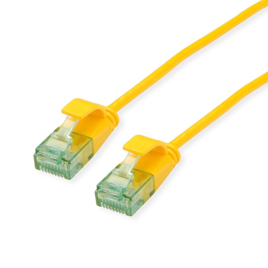 ROLINE RM UTP DataCenter Patchkabel Cat.6A (Class EA), slim, gelb, 5 m