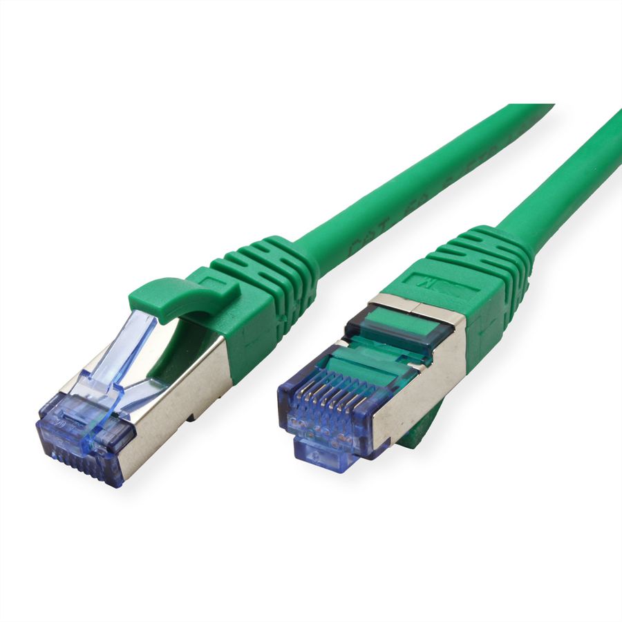 VALUE Patchkabel Cat.6A (Class EA) S/FTP (PiMF), LSOH, grün, 0,15 m